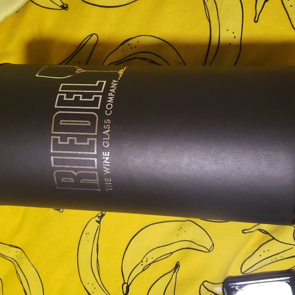 3 Riedel wine glasses in packaging